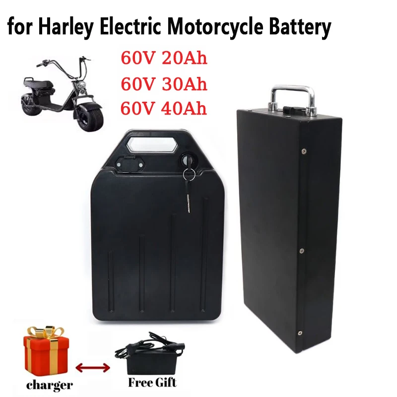 For HarleyBattery 60V 20Ah 30A - 60V 50Ah Electric Scooter Battery recension och pris