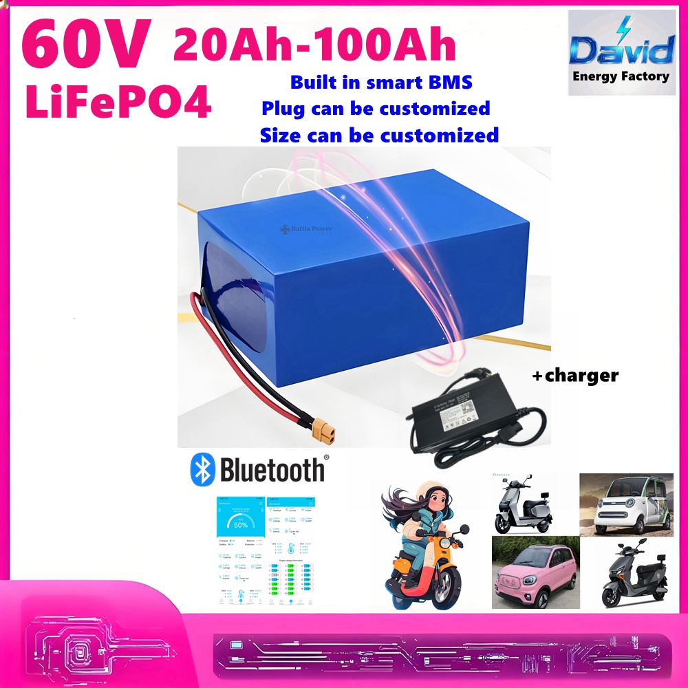 60V scooter tricycle 30ah 60ah - 60V 50Ah Electric Scooter Battery recension och pris