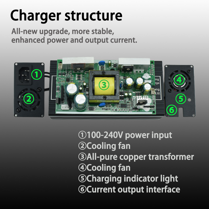 LiFepo4 Charger 3.65V 10A 7.3V - 84V 20A Smart Charger recension och pris
